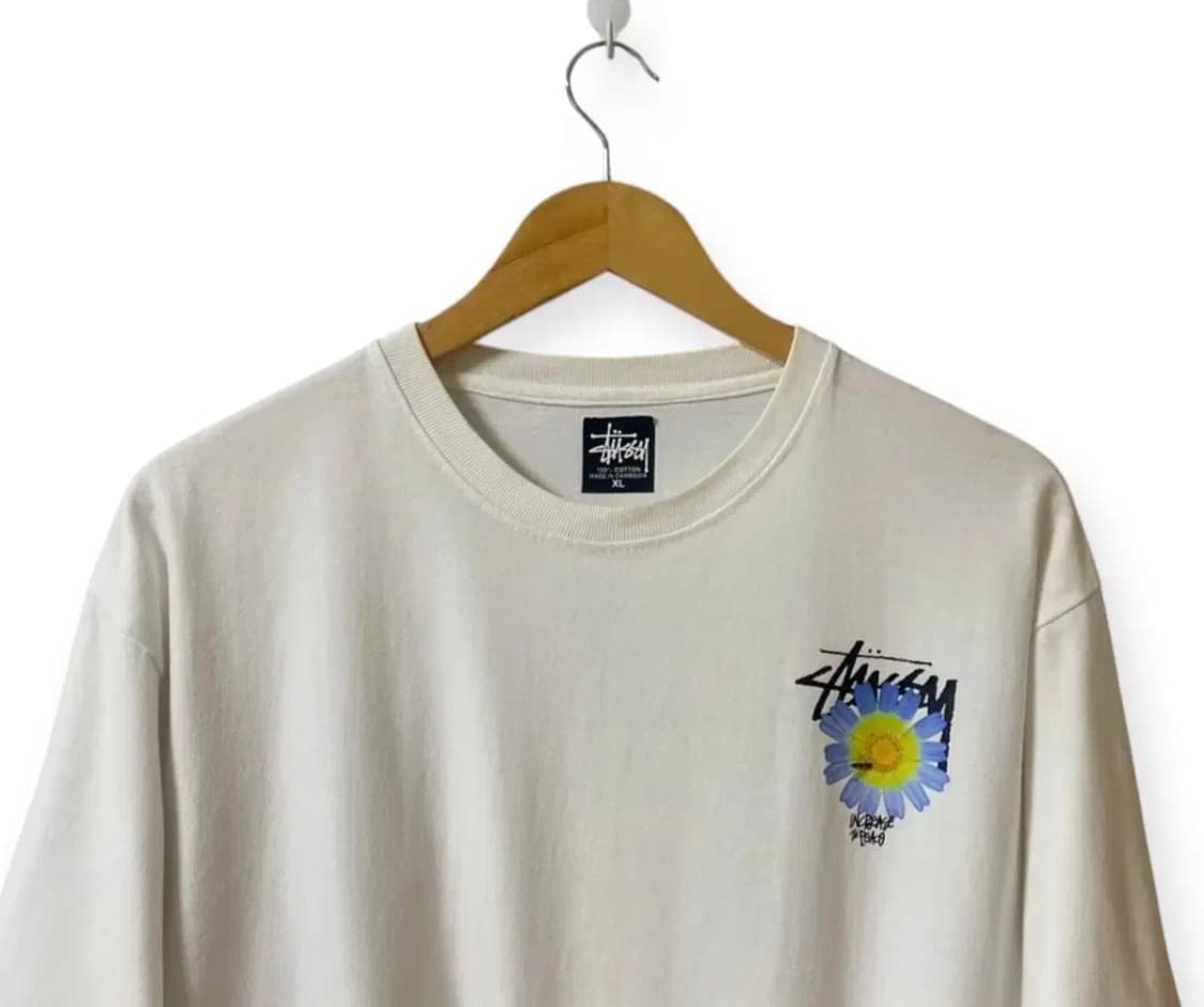 스투시 Stussy 플라워 라운드티 XL 상품이미지4