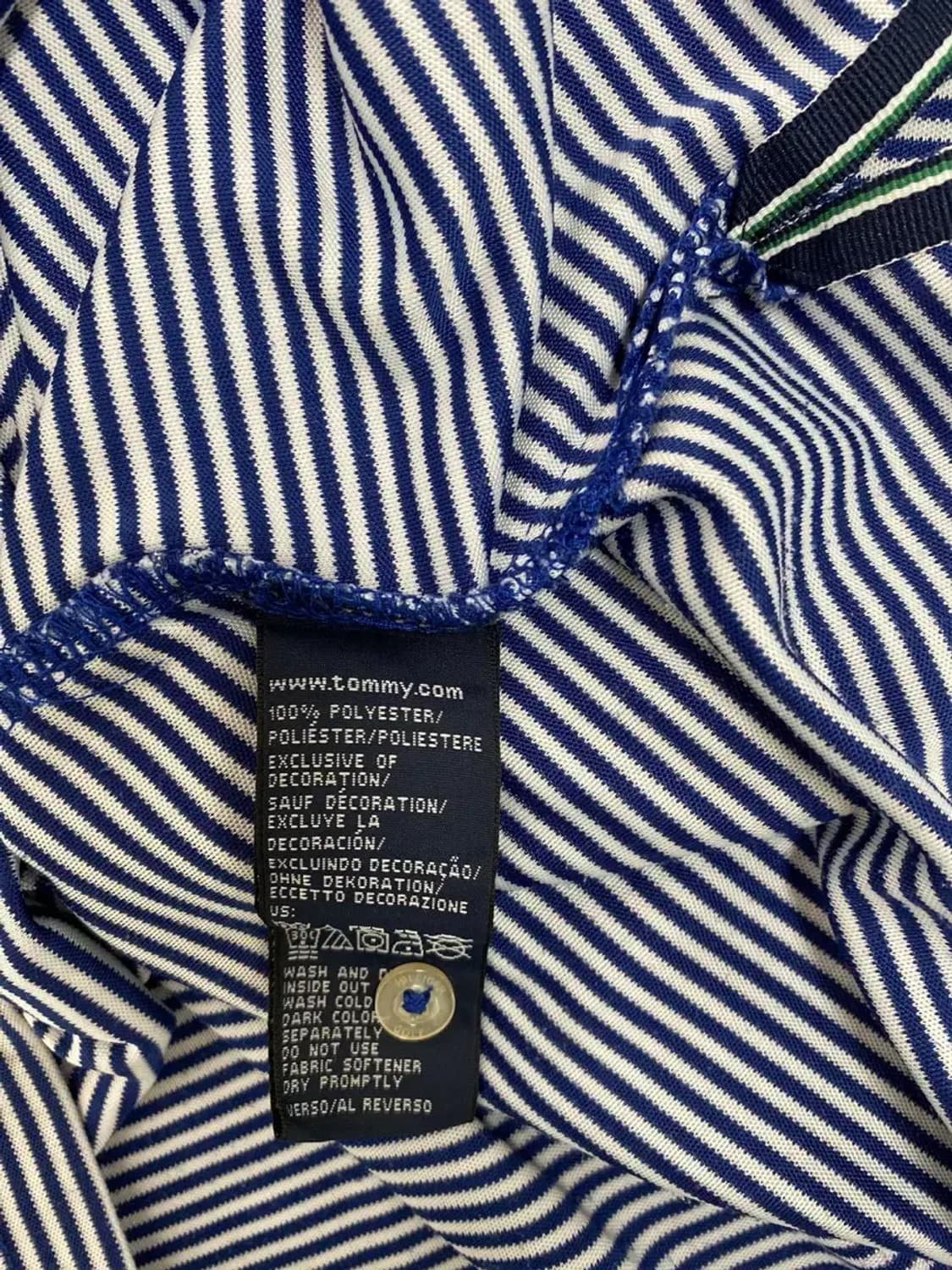 타미힐피거 블루 스트라이프 반팔티 M 상품이미지5