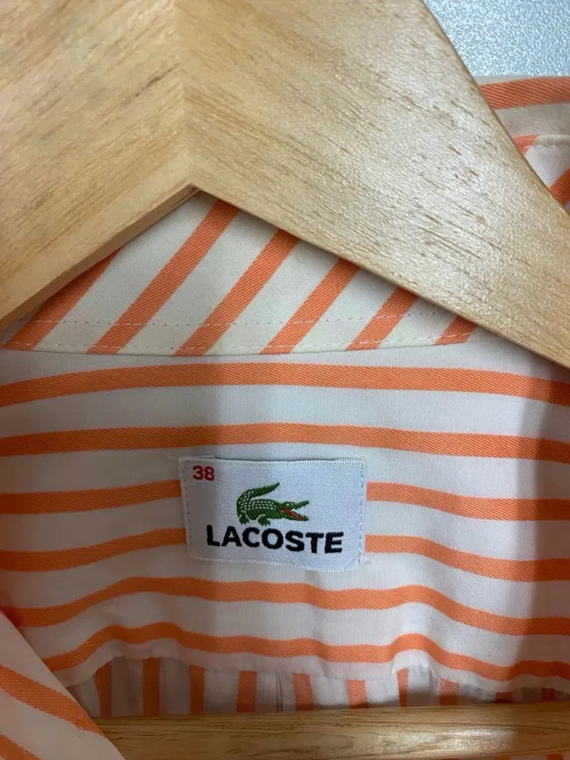 라코스테 스트라이프 남방 M 상품이미지4