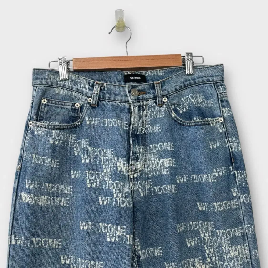 WE11DONE 웰던 스펠 와이드 데님-30사이즈 상품이미지3