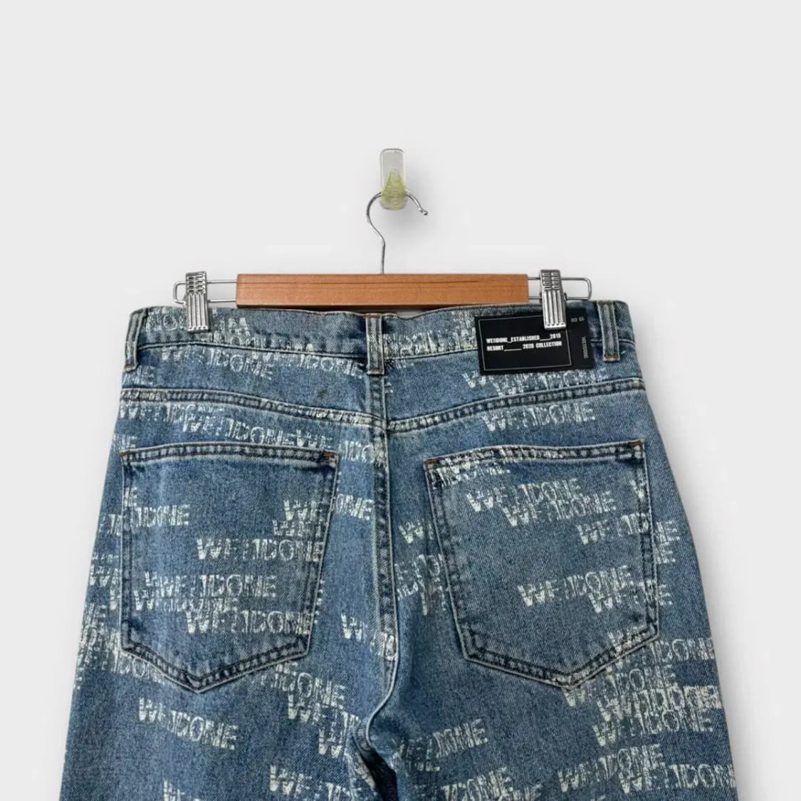 WE11DONE 웰던 스펠 와이드 데님-30사이즈 상품이미지4