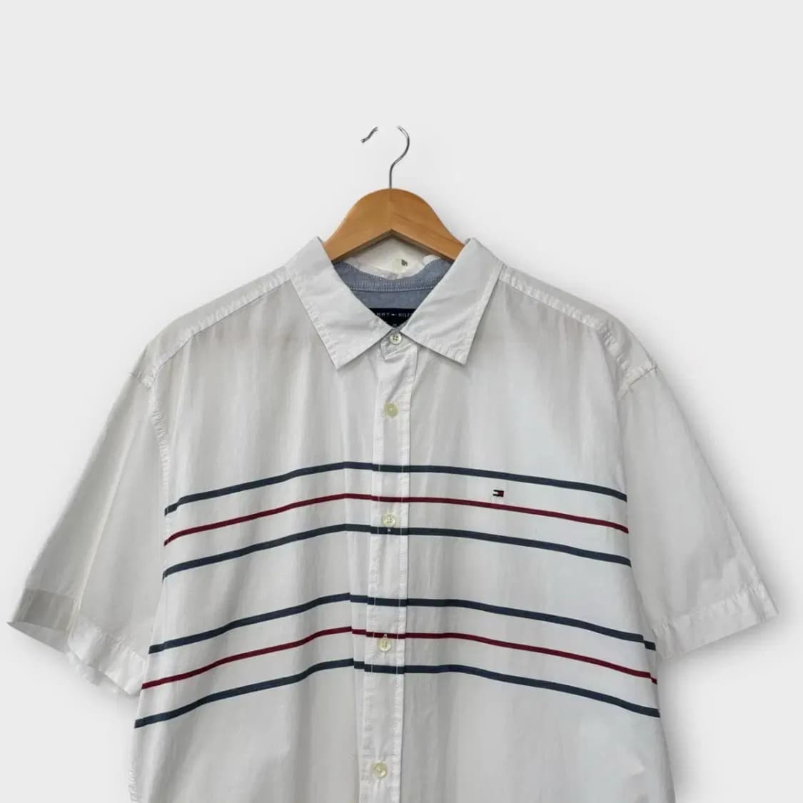 타미힐피거 솔리드 반팔셔츠 XL 상품이미지2