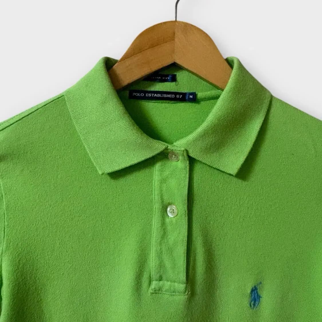 폴로 연두 카라티셔츠 XS-S 상품이미지3