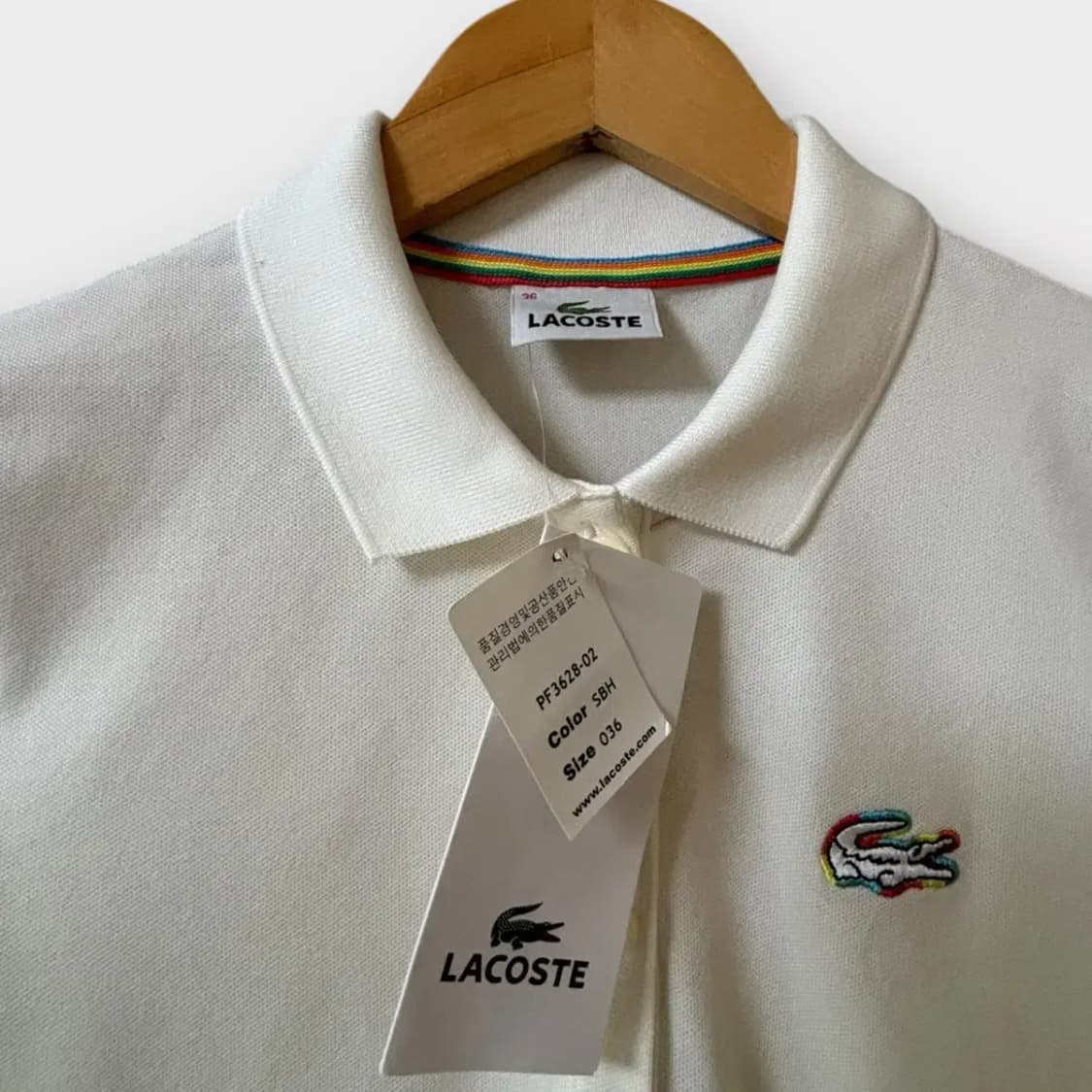 [새상품]라코스테 여성카라 티셔츠 36 상품이미지5