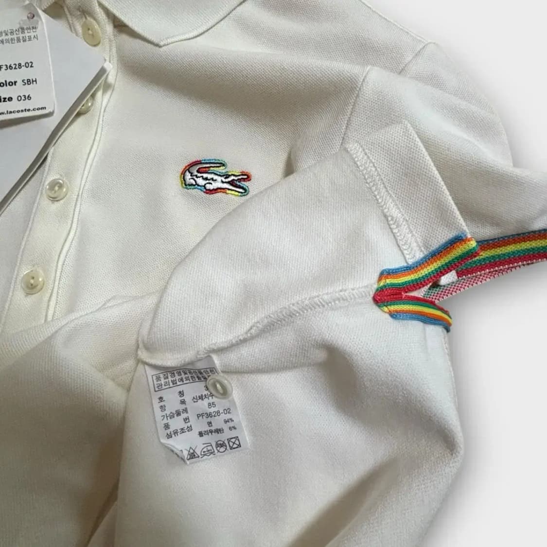 [새상품]라코스테 여성카라 티셔츠 36 상품이미지6