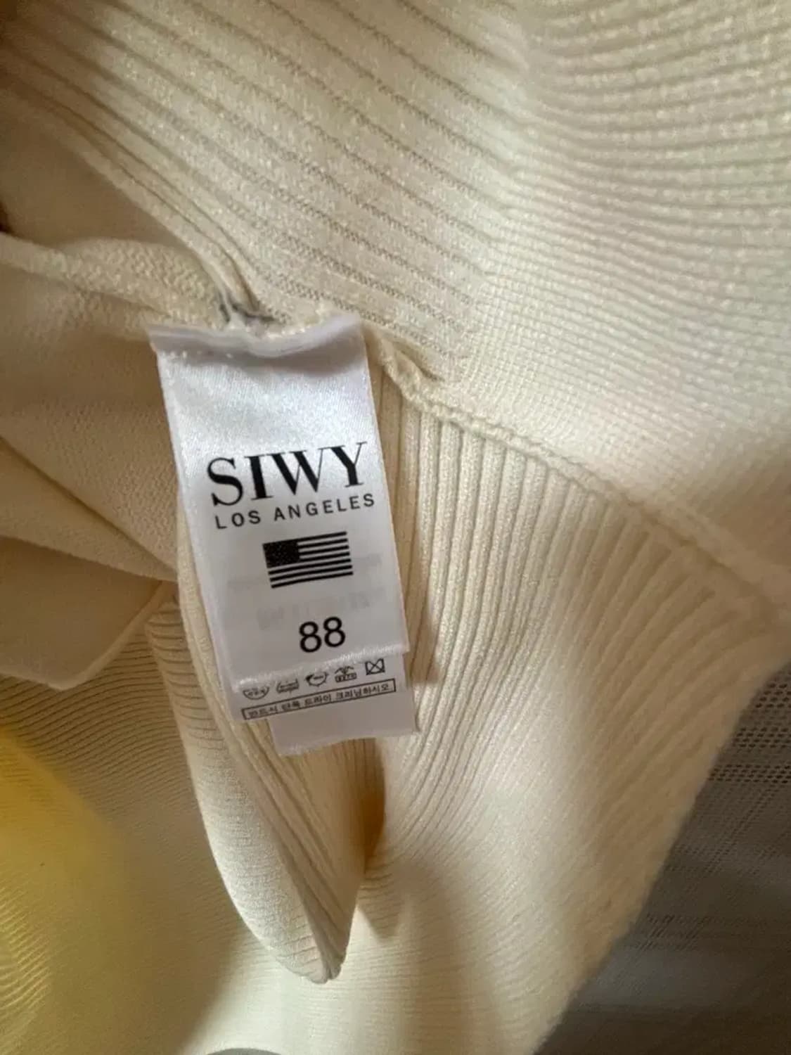 씨위 SIWY 오버핏 빈티지 골지니트 베스트 L 상품이미지4