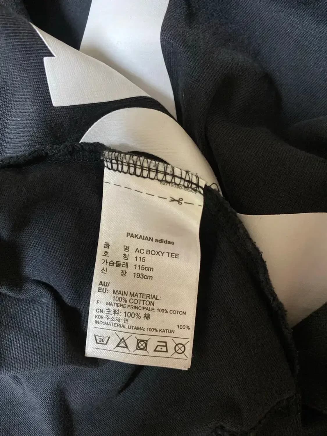 아디다스 불꽃 파이어버드 블랙 반팔 3XL 상품이미지5