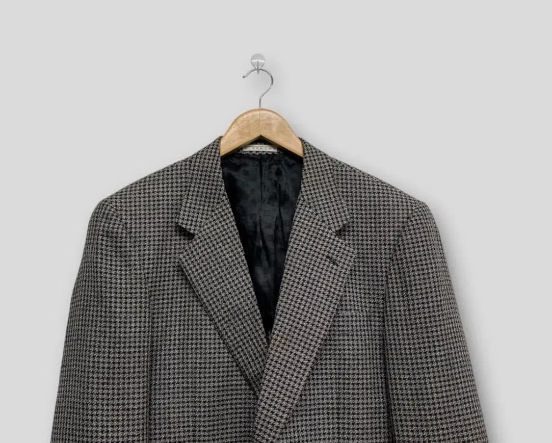 지방시 울 베이직 블레이저 체크 자켓 M 상품이미지2