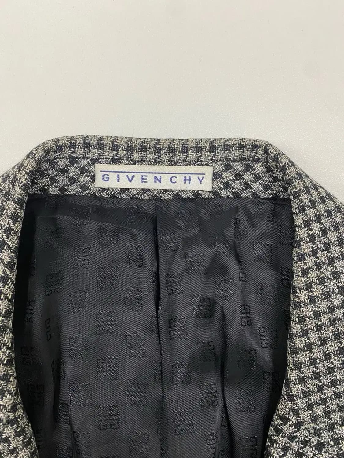 지방시 울 베이직 블레이저 체크 자켓 M 상품이미지4