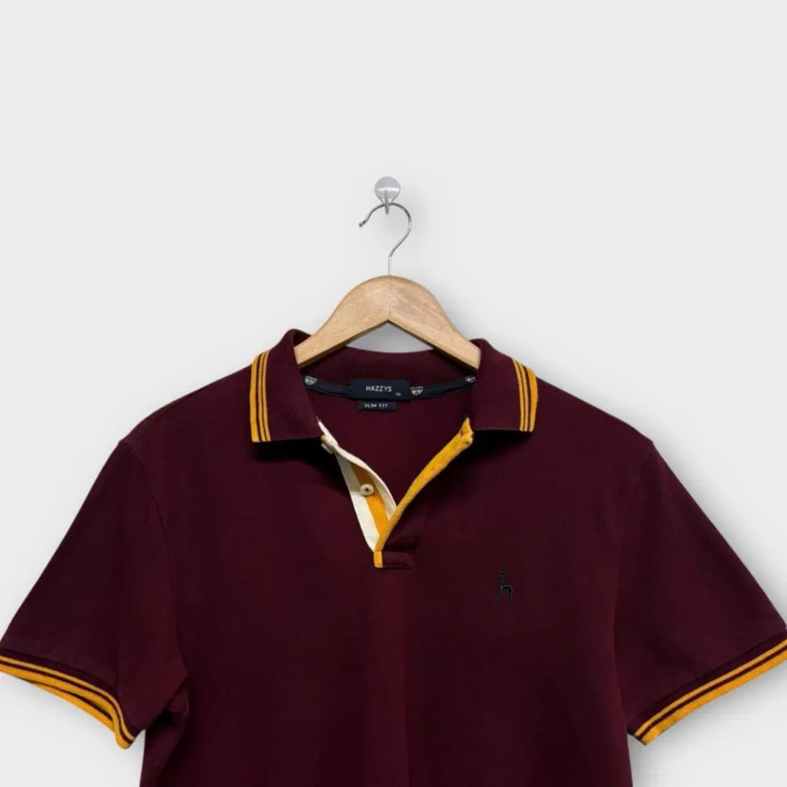 헤지스 버건디 PK 반팔티 M-L 상품이미지3