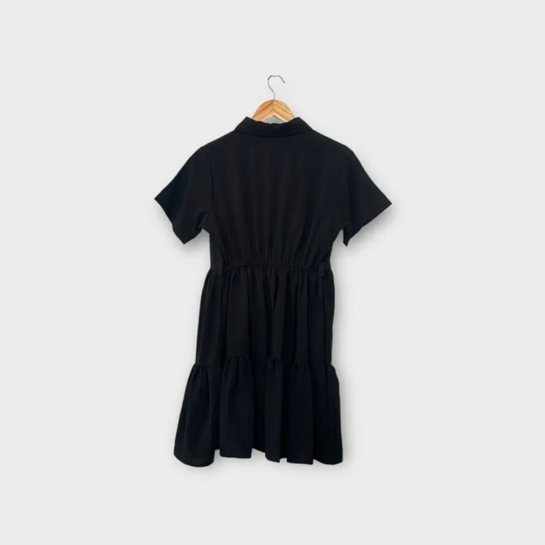 모던 블랙 프릴 카라원피스 M 상품이미지4