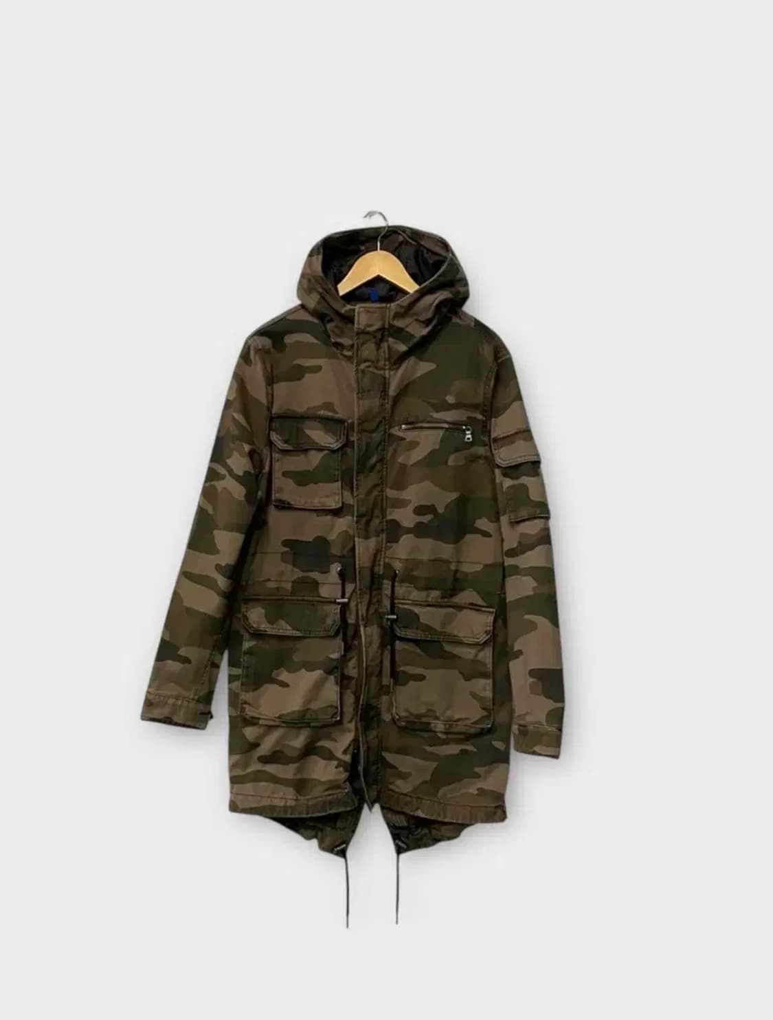 H&M 밀리터리 후드야상 L 상품이미지1