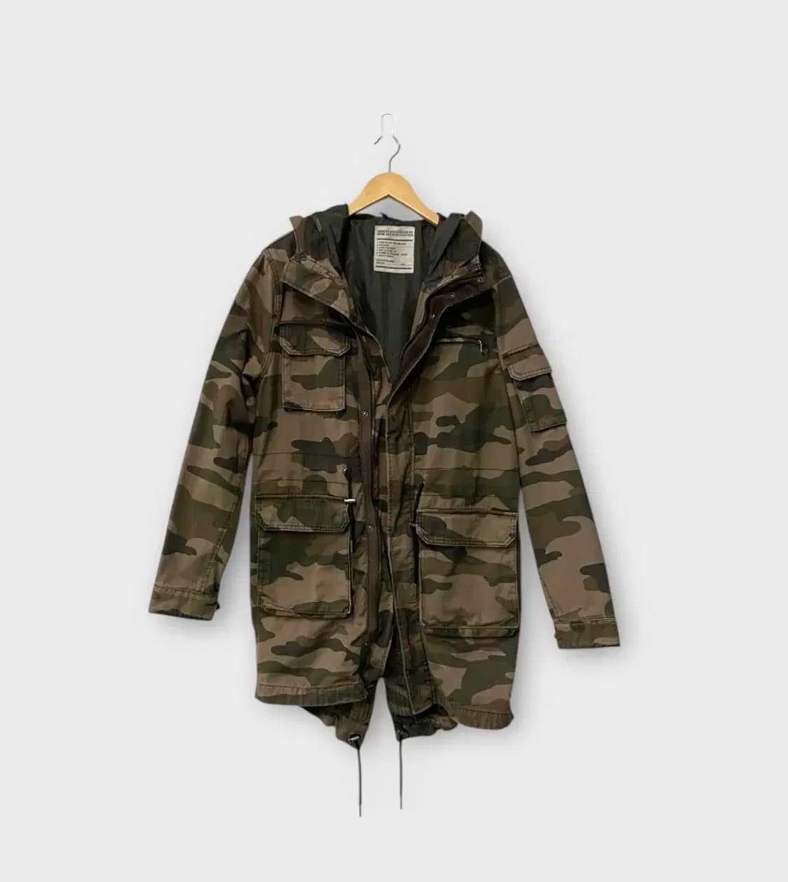 H&M 밀리터리 후드야상 L 상품이미지2