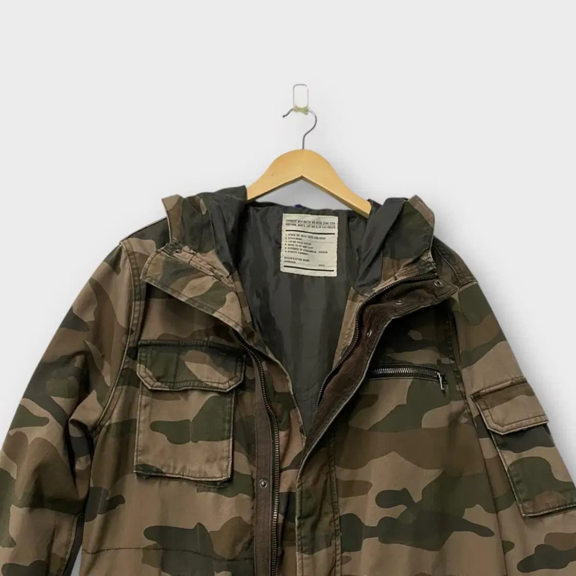 H&M 밀리터리 후드야상 L 상품이미지3