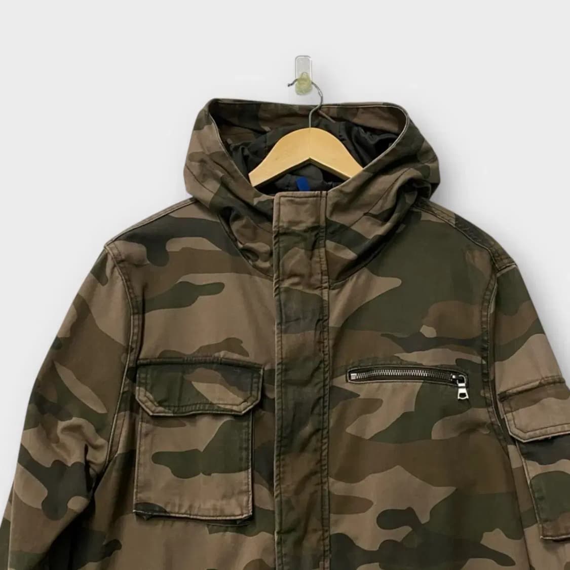 H&M 밀리터리 후드야상 L 상품이미지4