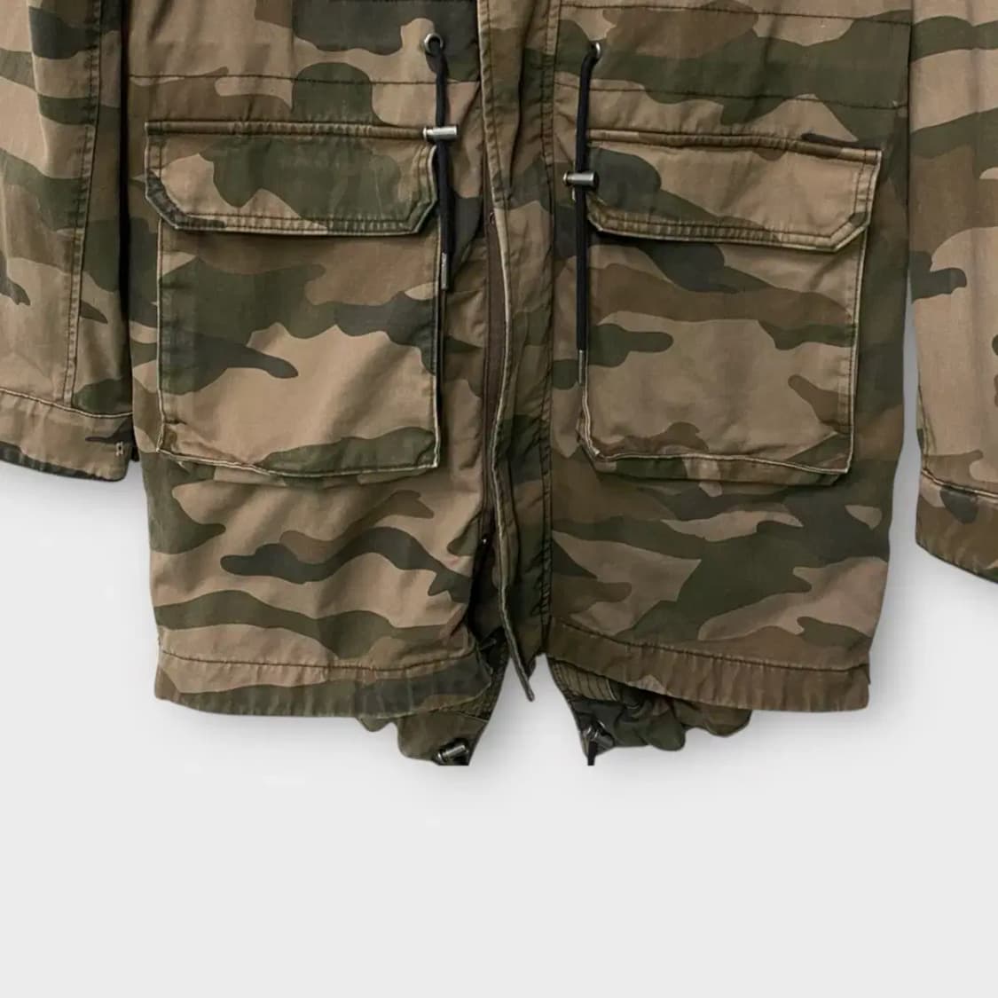 H&M 밀리터리 후드야상 L 상품이미지5