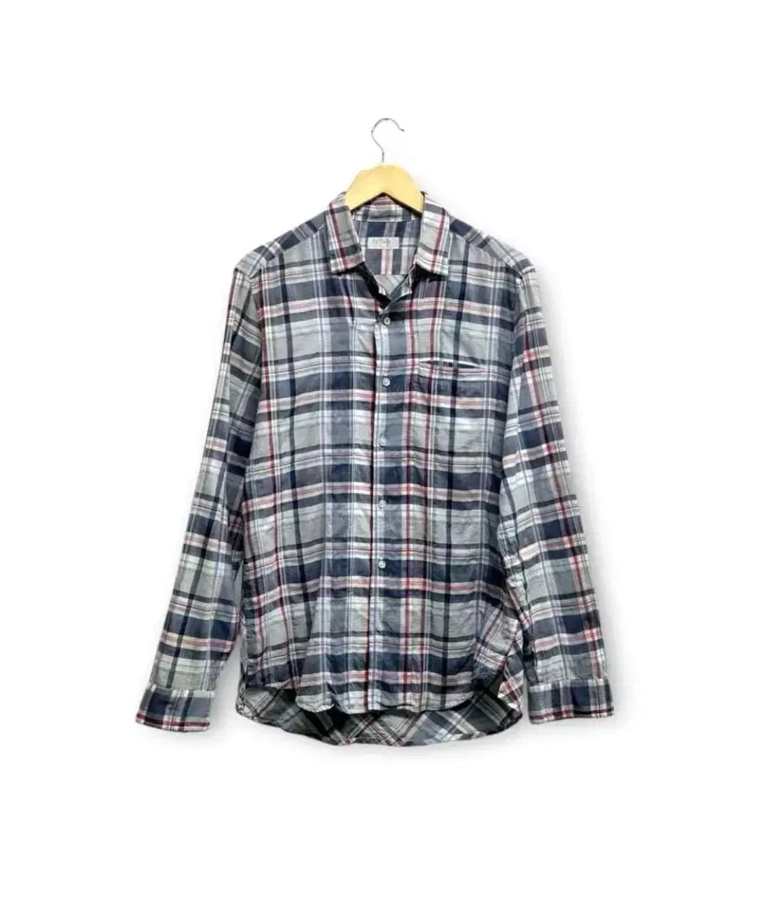 타임옴므 체크 여름셔츠 XL 상품이미지1