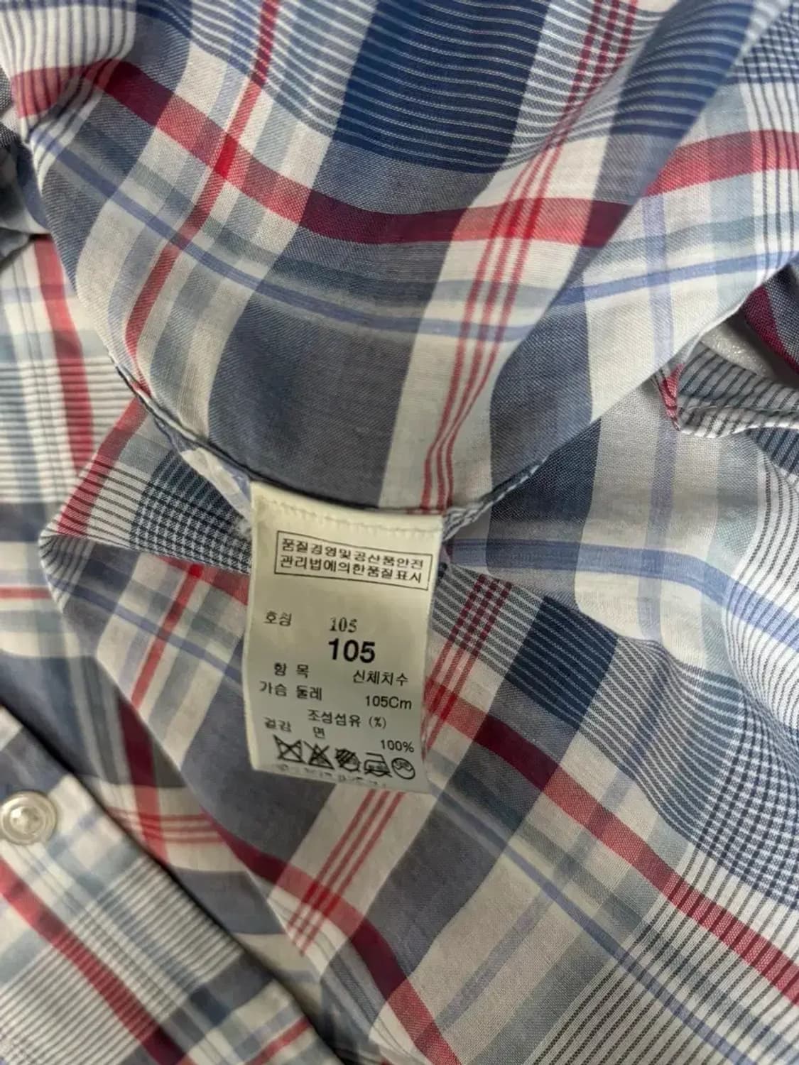 타임옴므 체크 여름셔츠 XL 상품이미지6