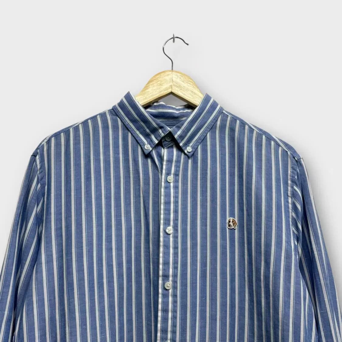 헤지스 린넨혼방 스트라이프 셔츠 L 상품이미지2