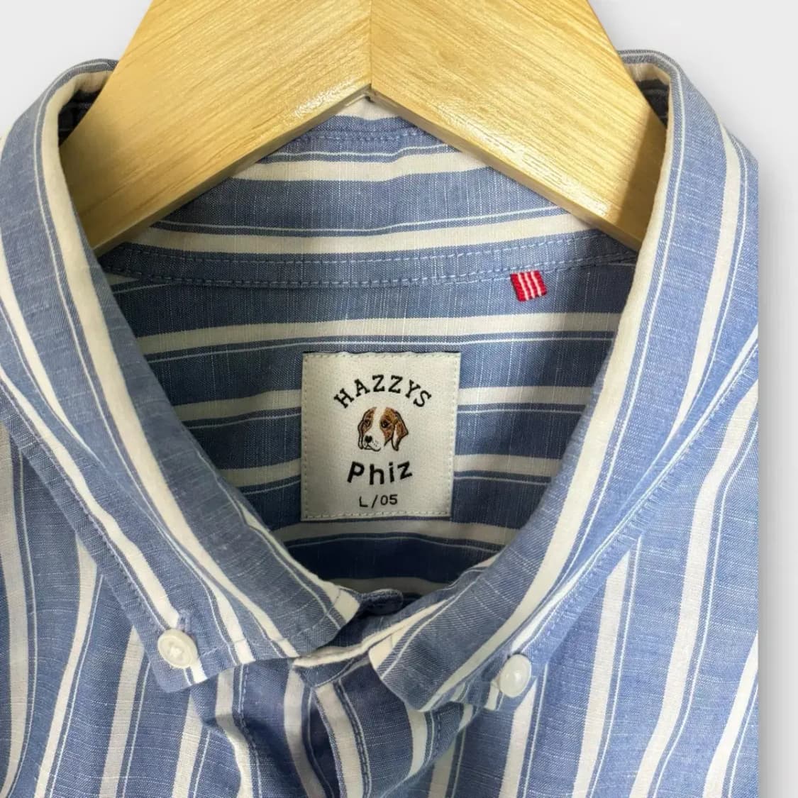 헤지스 린넨혼방 스트라이프 셔츠 L 상품이미지4