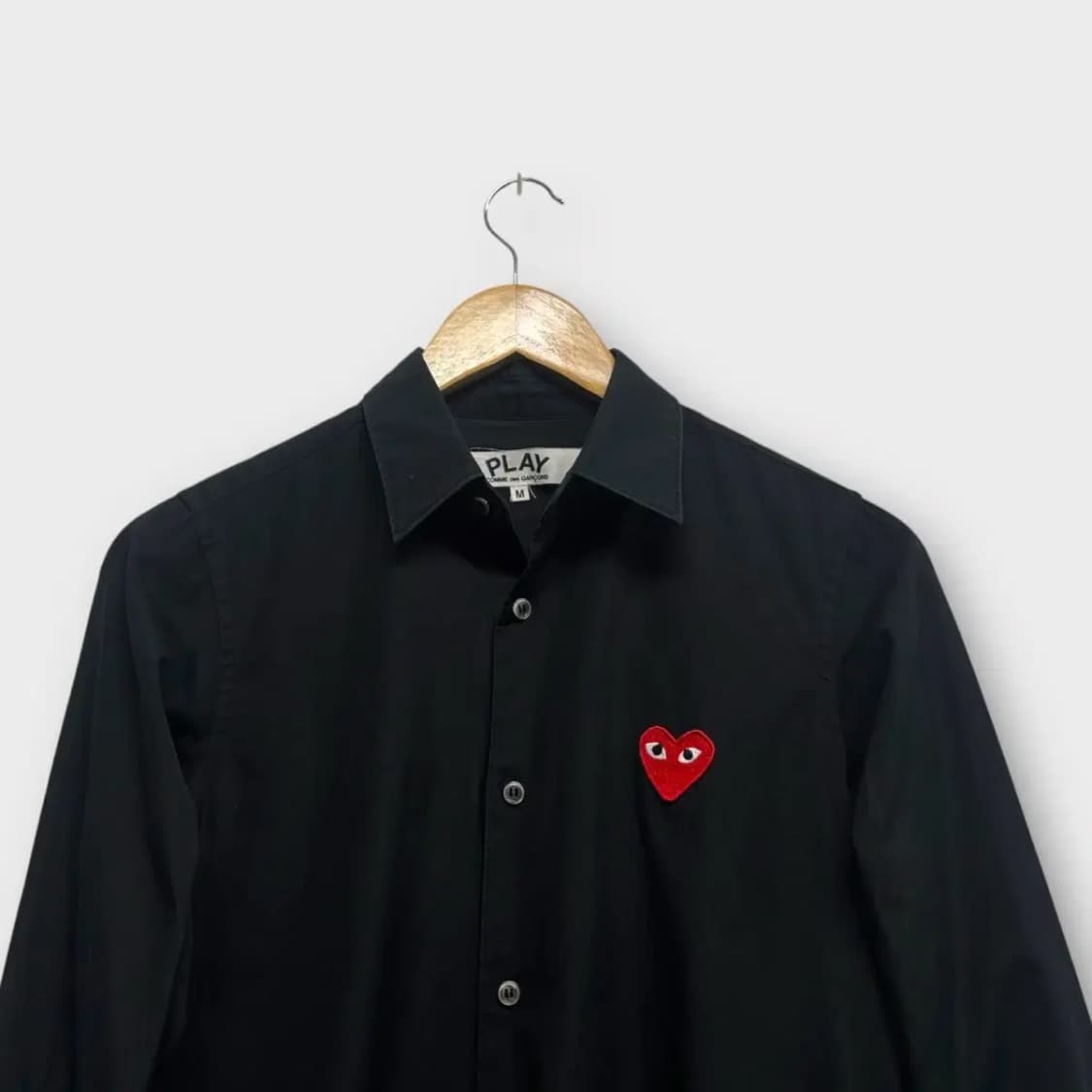 꼼데가르송 블랙셔츠 M 상품이미지2