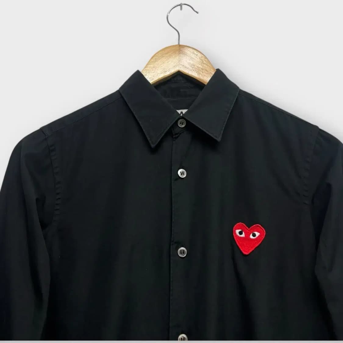 꼼데가르송 블랙셔츠 M 상품이미지3