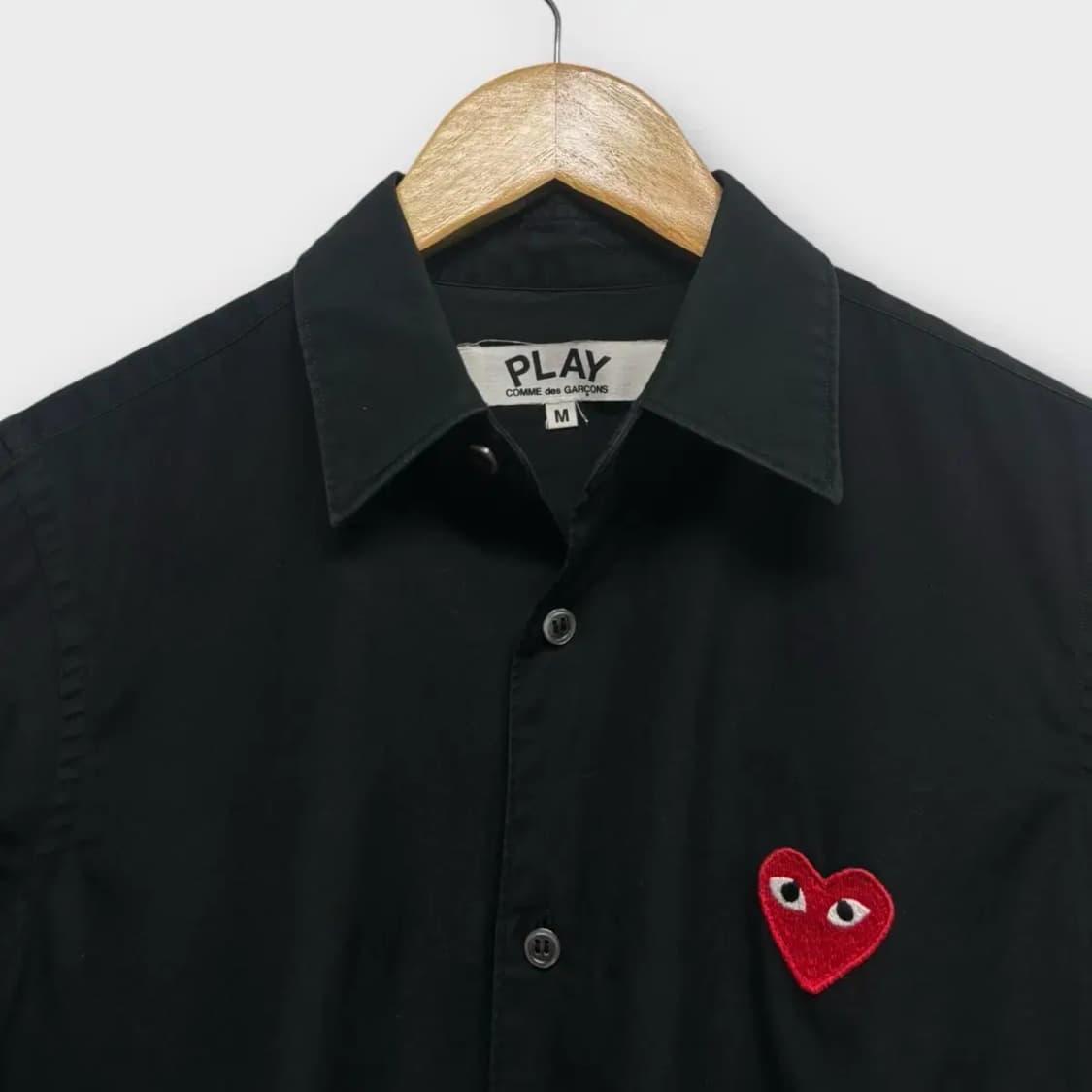 꼼데가르송 블랙셔츠 M 상품이미지4