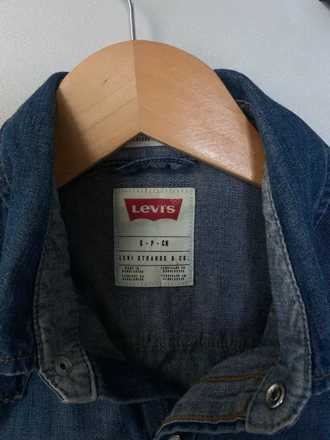 리바이스 LEVI'S 데님 남방 S 상품이미지5
