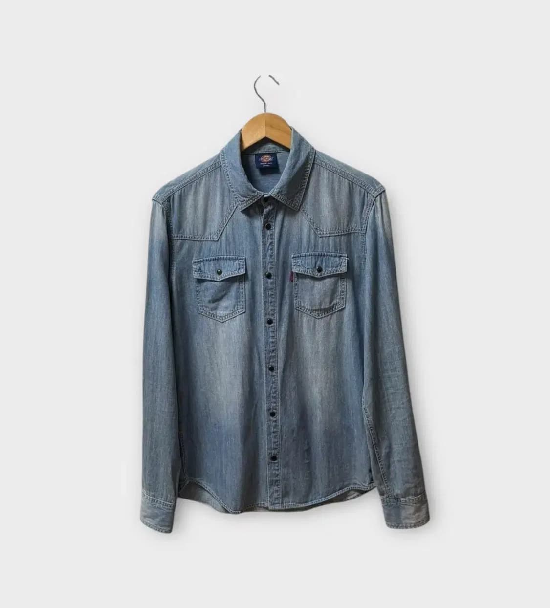 디키즈 Dickies 연청 데님셔츠 L 상품이미지1