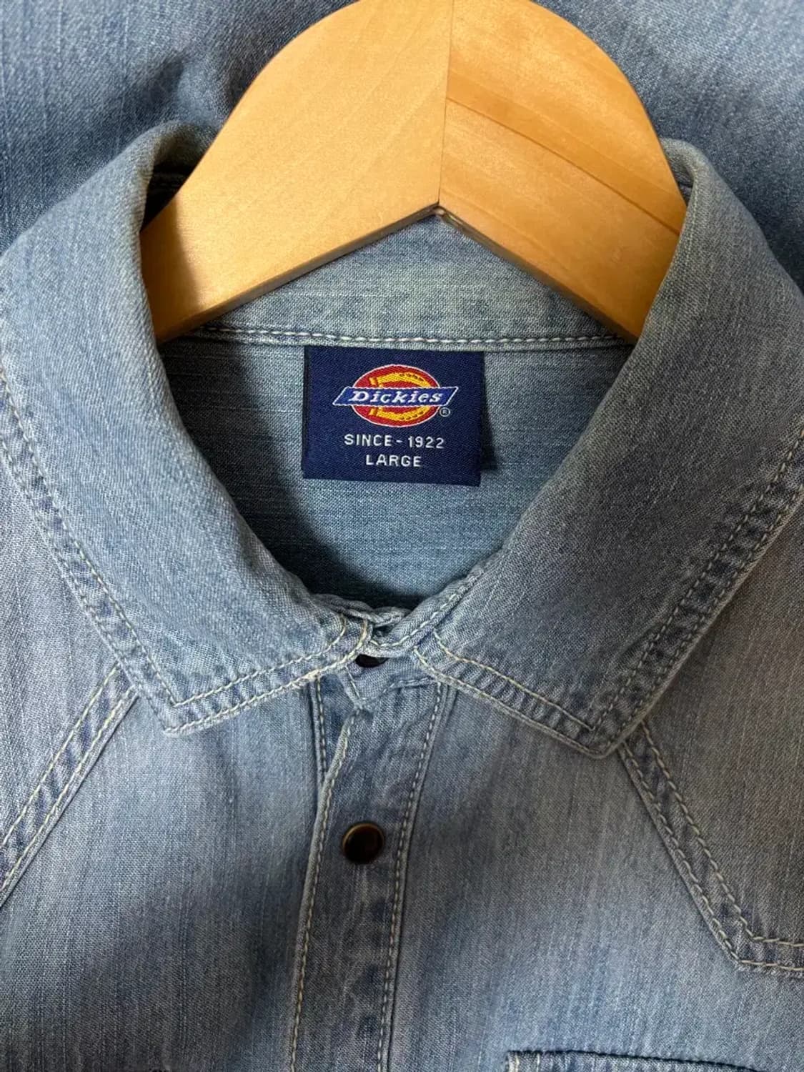 디키즈 Dickies 연청 데님셔츠 L 상품이미지4