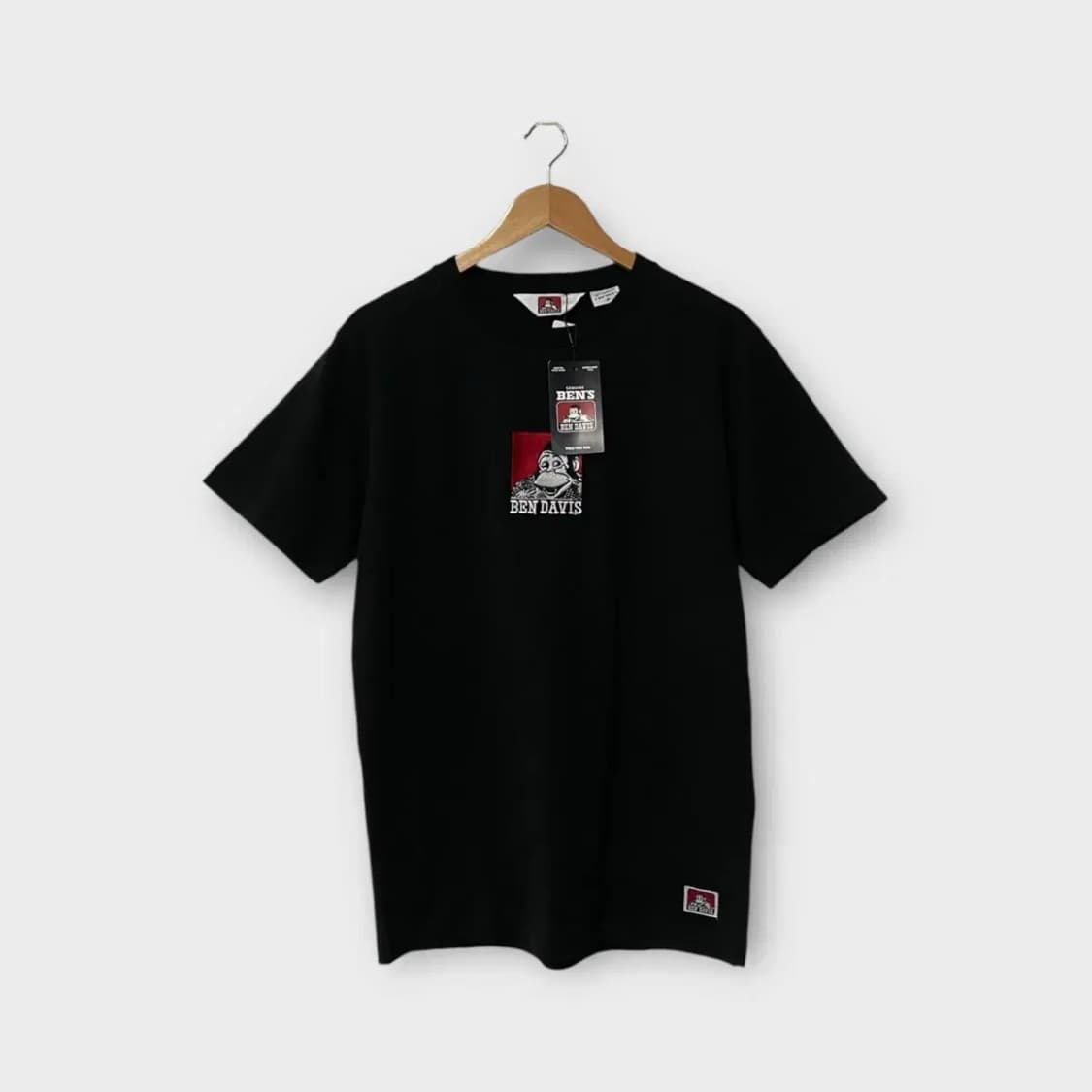 [새상품]벤 데이비스 BEN DAVIS  오리지널 프린트 블랙 M 상품이미지1