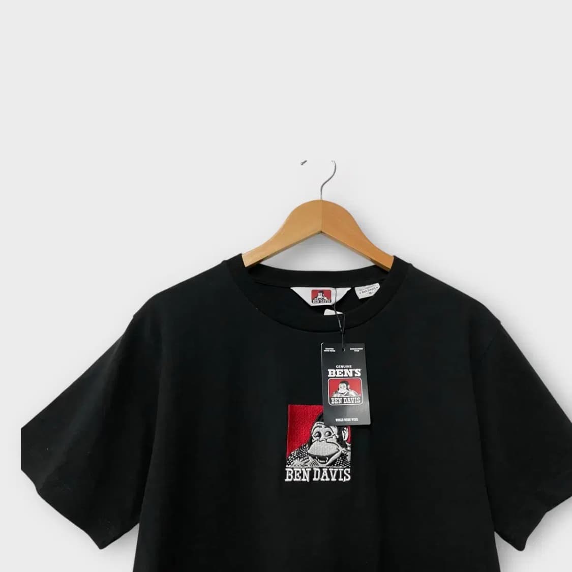 [새상품]벤 데이비스 BEN DAVIS  오리지널 프린트 블랙 M 상품이미지3