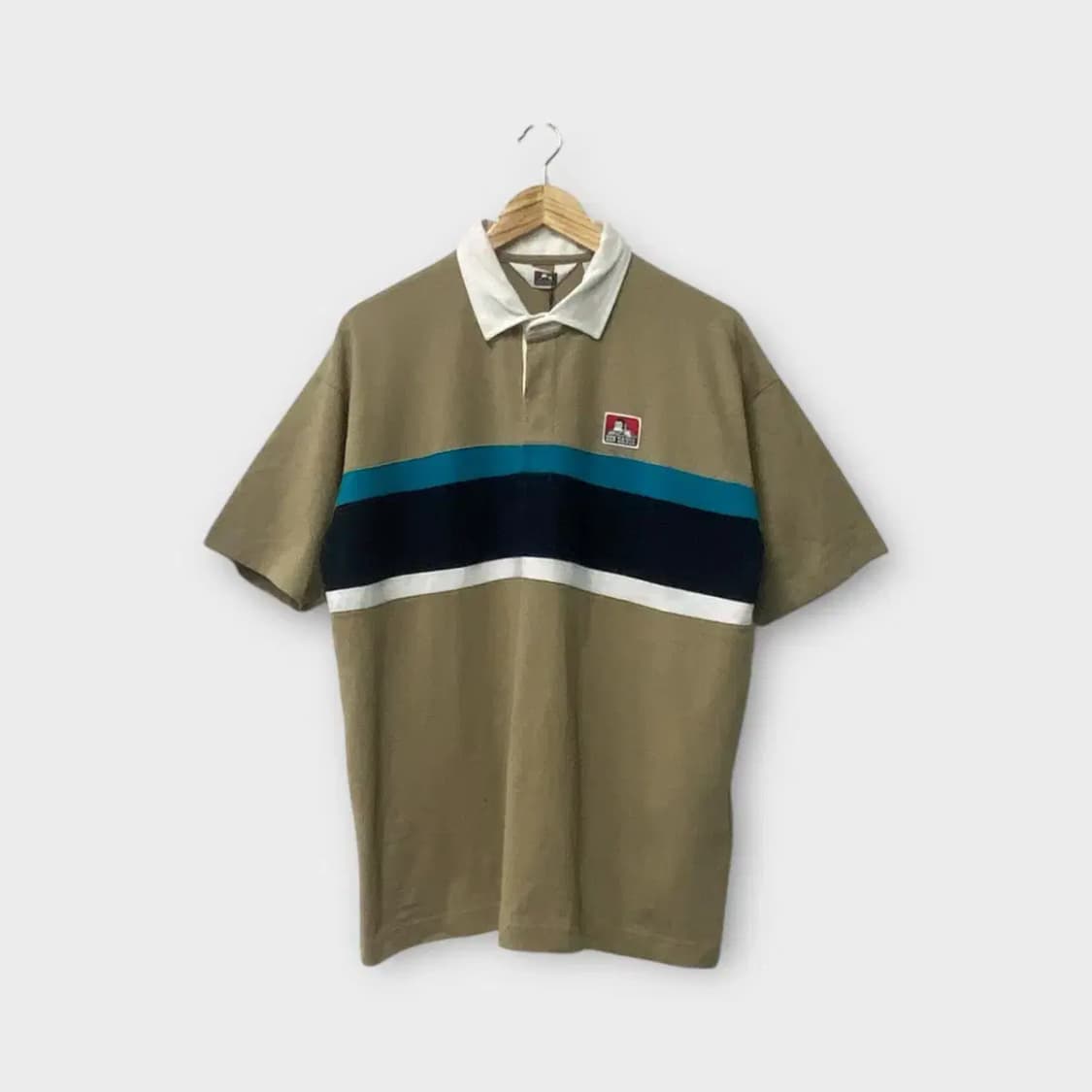 [새상품]벤 데이비스 BEN DAVIS 카라 럭비 티셔츠 L 상품이미지1