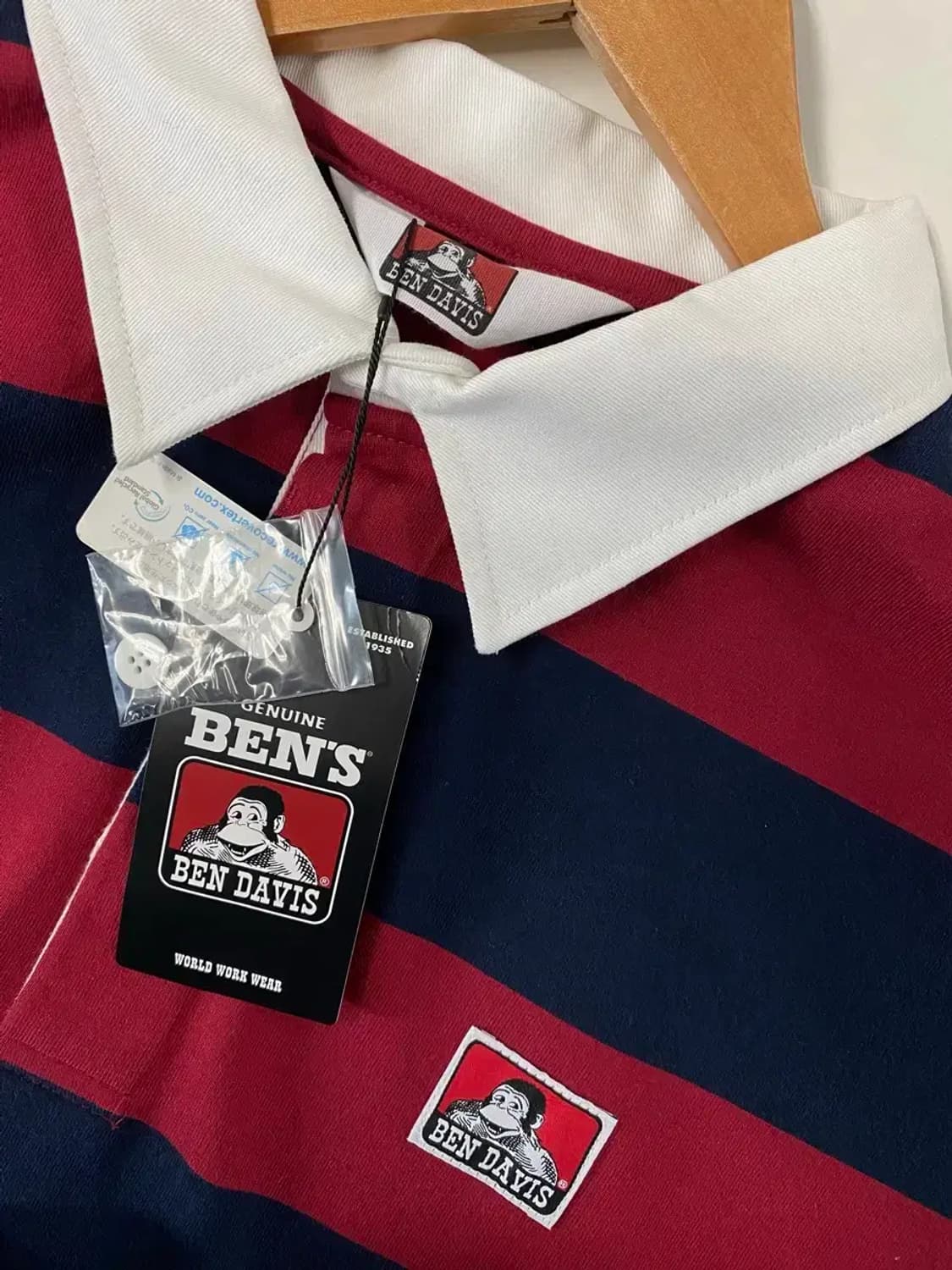 [새상품]벤데이비스 BEN DAVIS 카라 럭비 티셔츠 L 상품이미지5