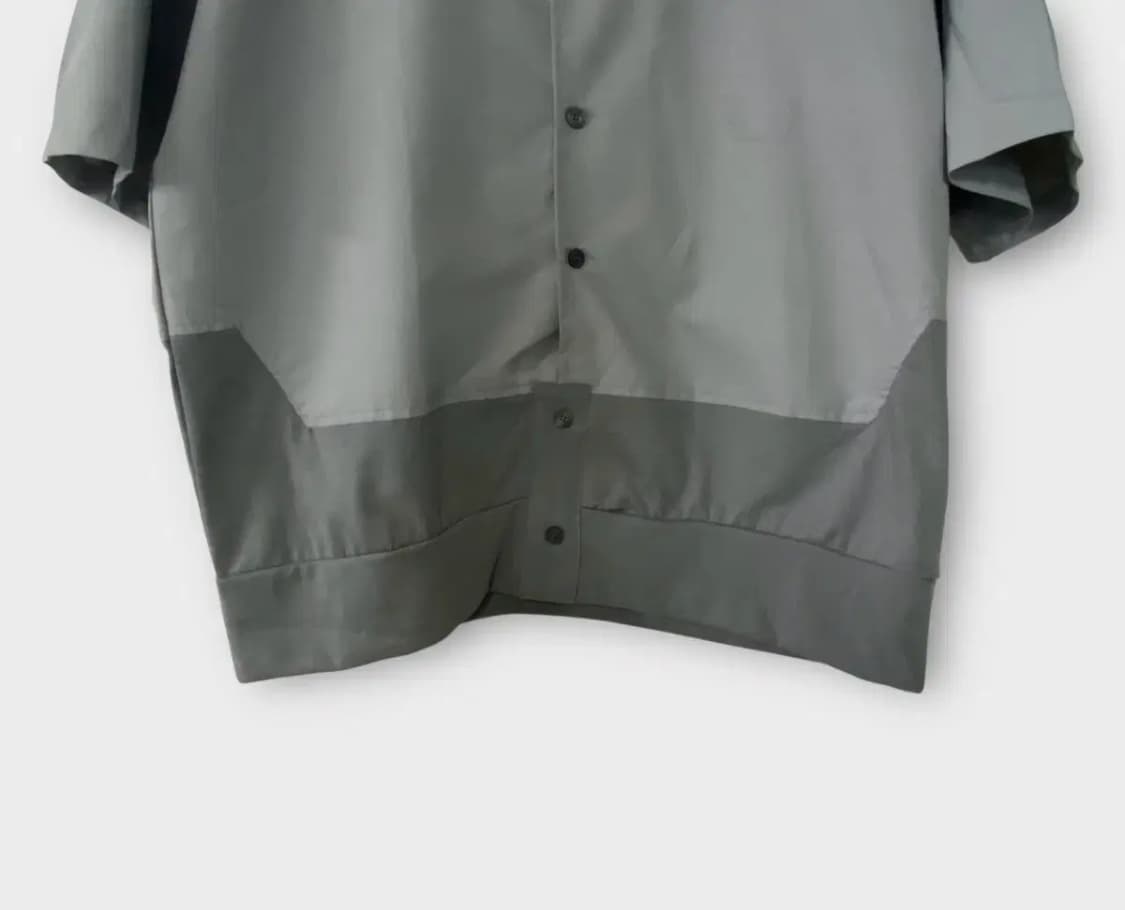 [새상품] 매스노운 오버핏 하프셔츠 그레이 M-L 상품이미지3