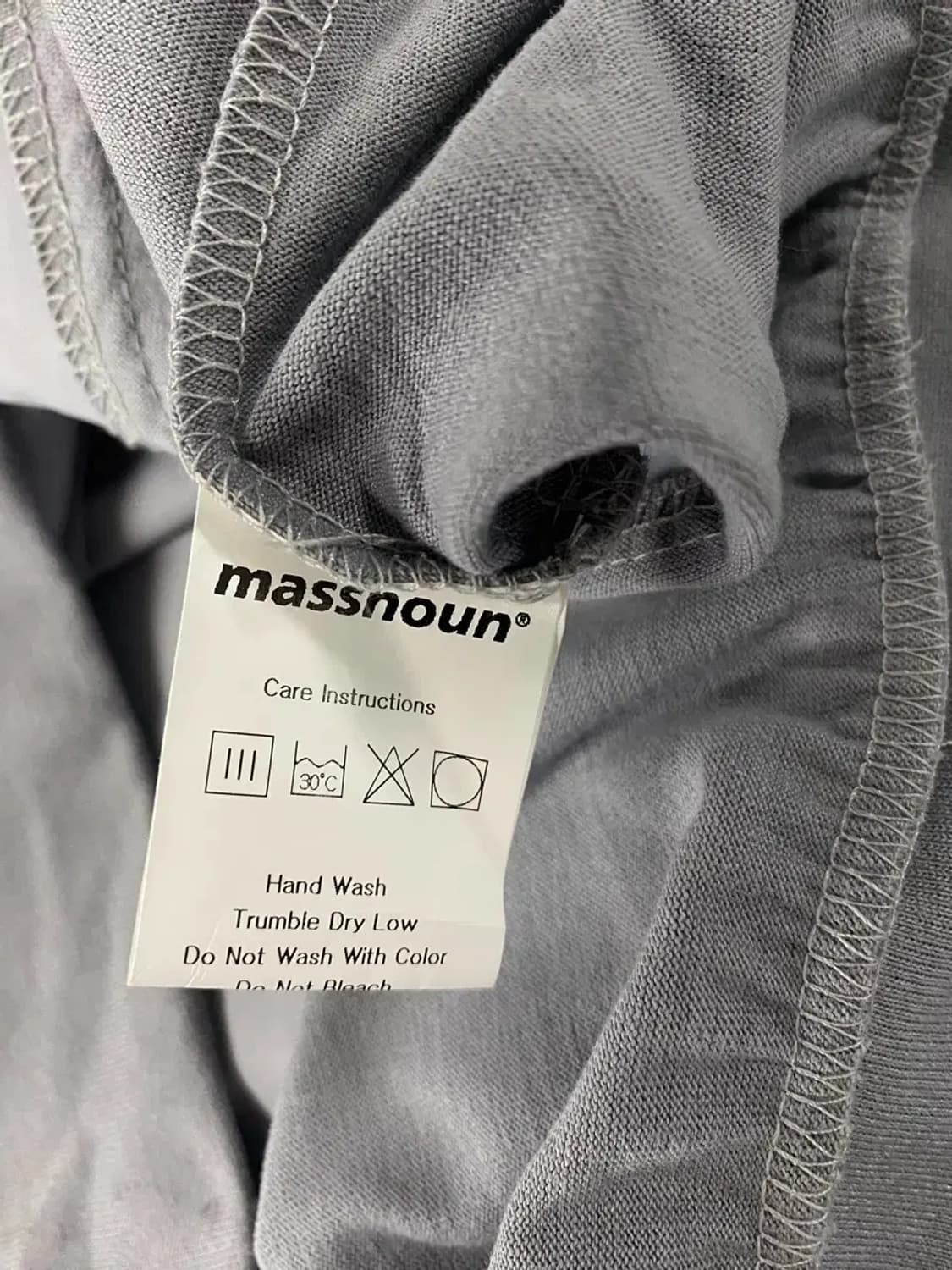 [새상품] 매스노운 오버핏 하프셔츠 그레이 M-L 상품이미지6