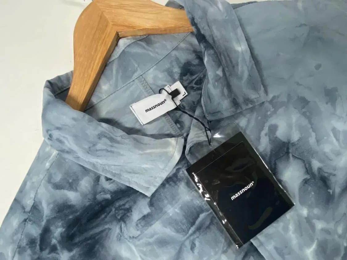 [새상품] 매스노운 타이다이 하프셔츠 그레이 L-XL 상품이미지4