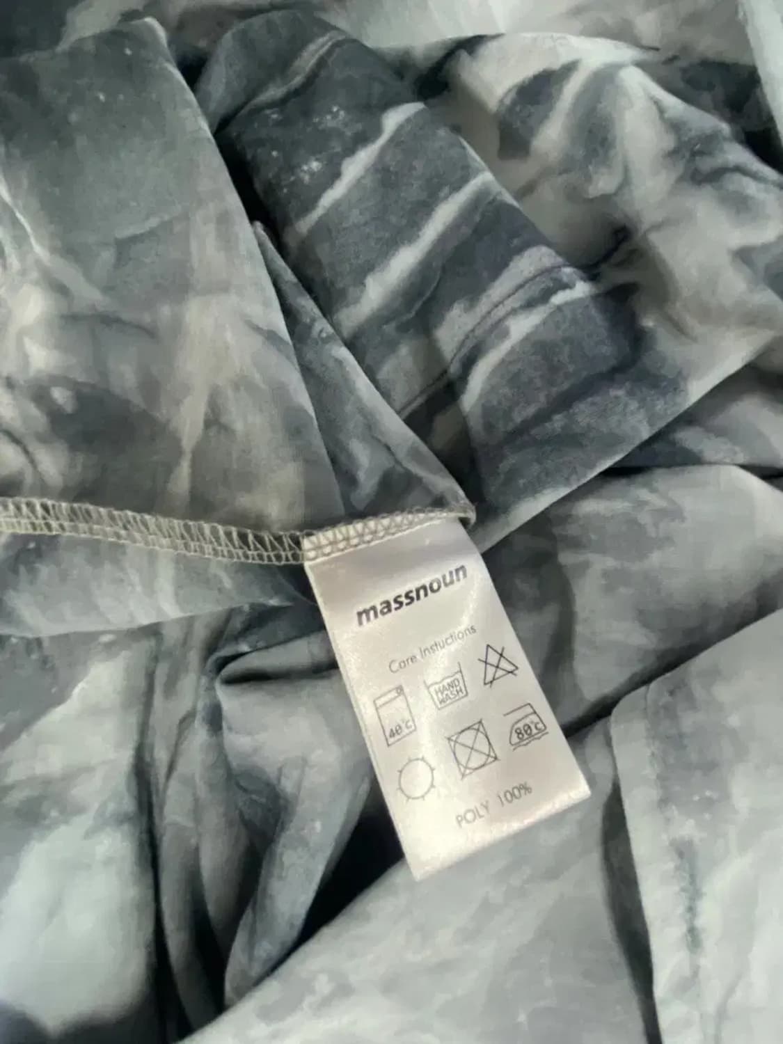 [새상품] 매스노운 타이다이 하프셔츠 그레이 L-XL 상품이미지5