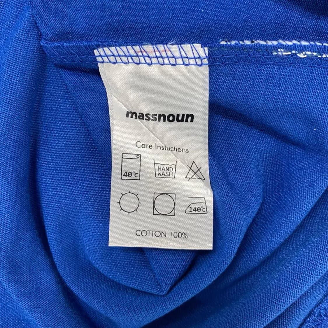 [새상품] 매스노운 시그니쳐 블루 티셔츠 M 상품이미지5