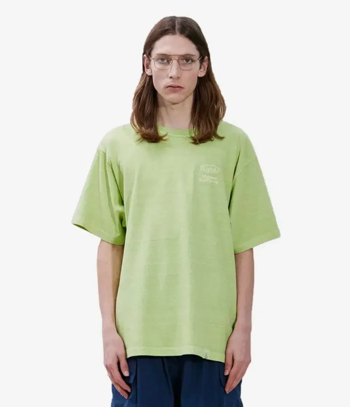 라이풀 로고  LOGO TEE yellow green  -0사이즈 상품이미지2