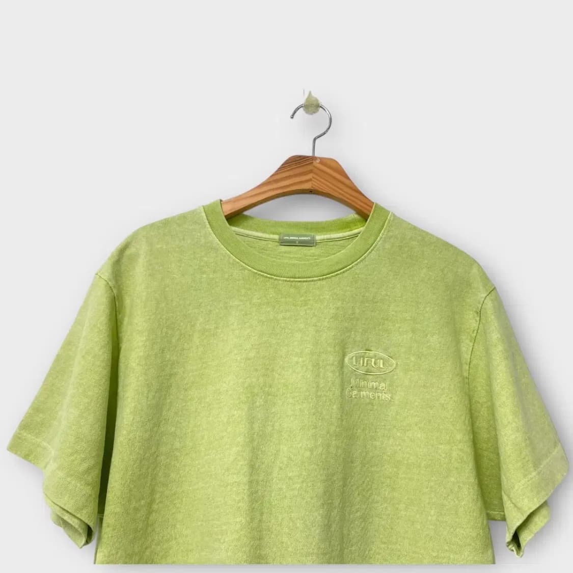 라이풀 로고  LOGO TEE yellow green  -0사이즈 상품이미지3