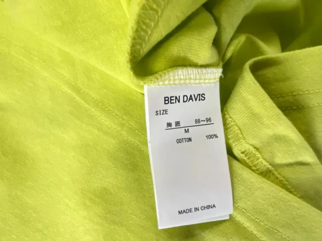 [새상품]벤데이비스 BEN DAVIS  오리지널 로고 라운드티 M 상품이미지6