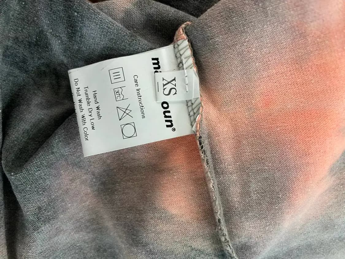 [새상품] 매스노운 타이다이 오버사이즈 티셔츠 XS-M 상품이미지6