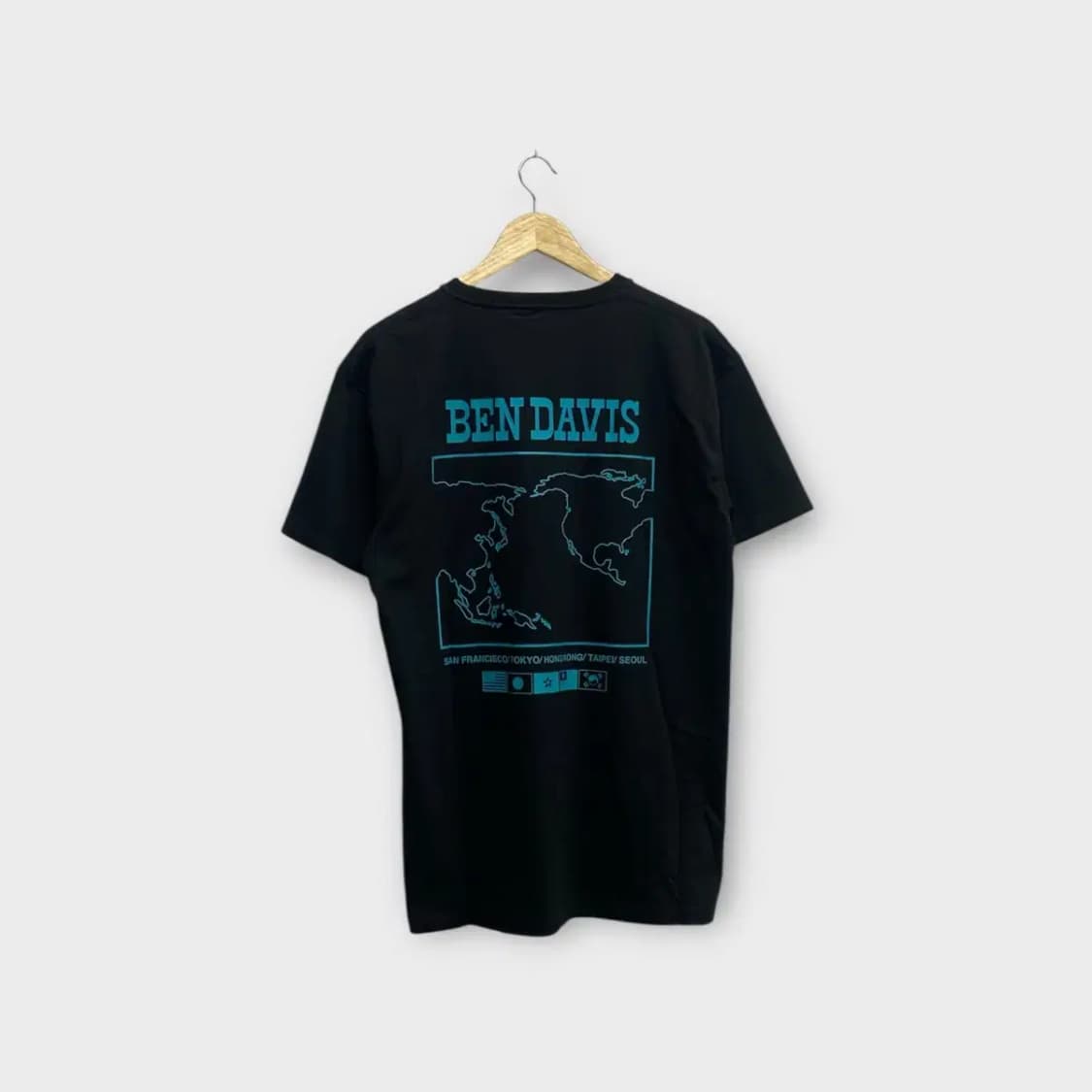 [새상품] 벤 데이비스 BEN DAVIS 블랙 반팔티L 상품이미지3