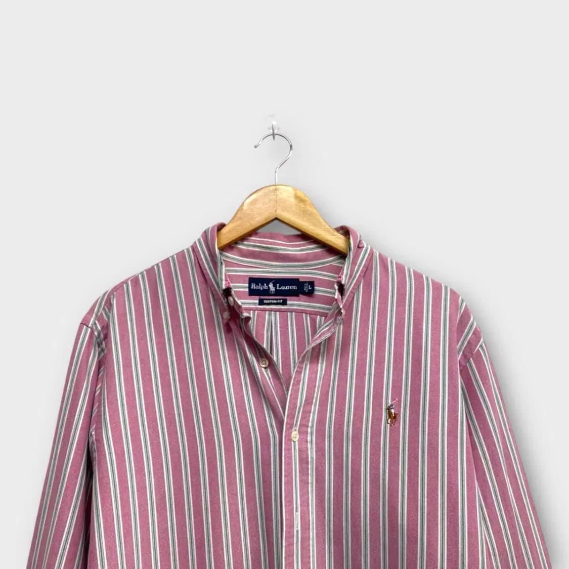 폴로 랄프로렌 핑크 스트라이프 셔츠 L 상품이미지2