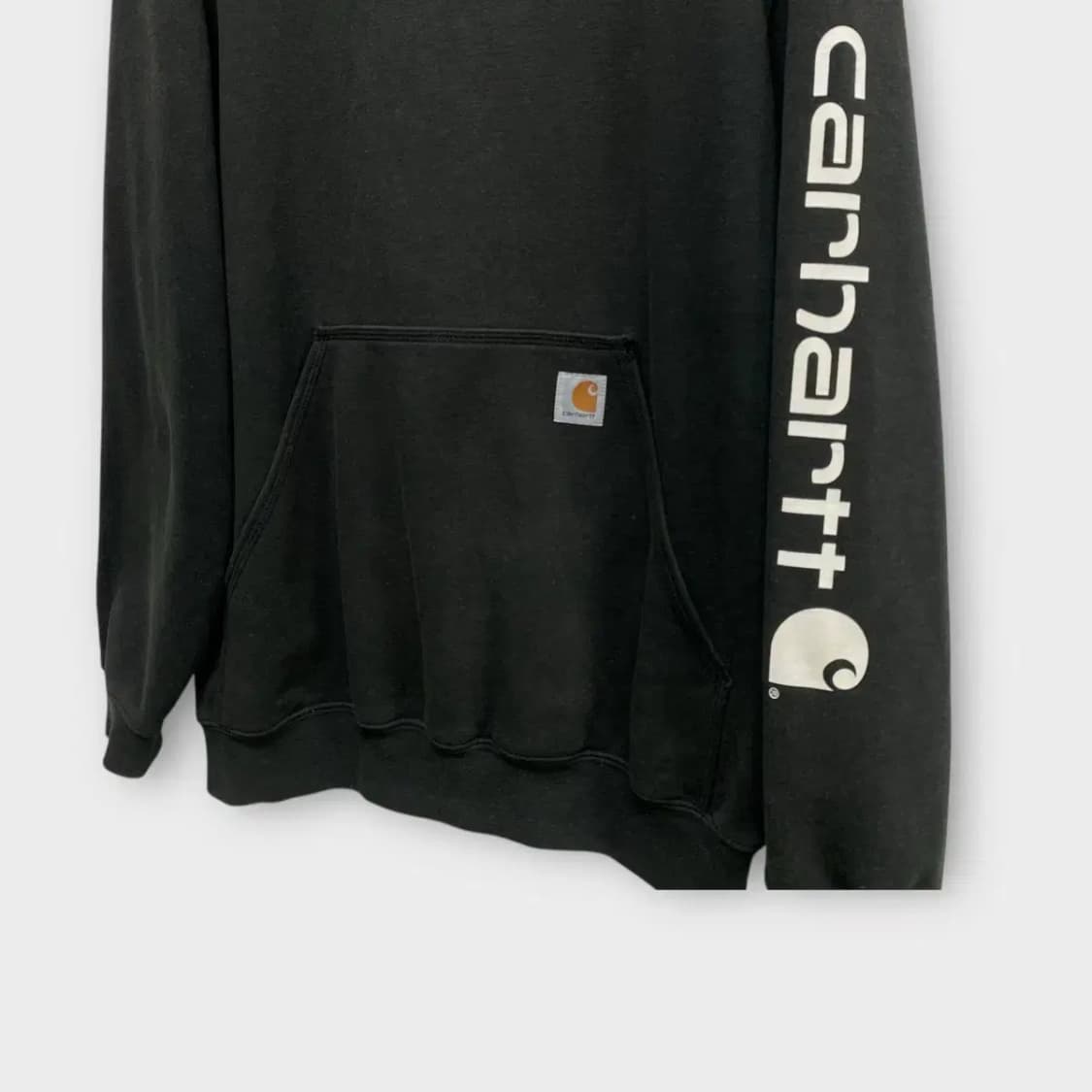 칼하트 미드웨이트 로고 후드티 M-XL 상품이미지3