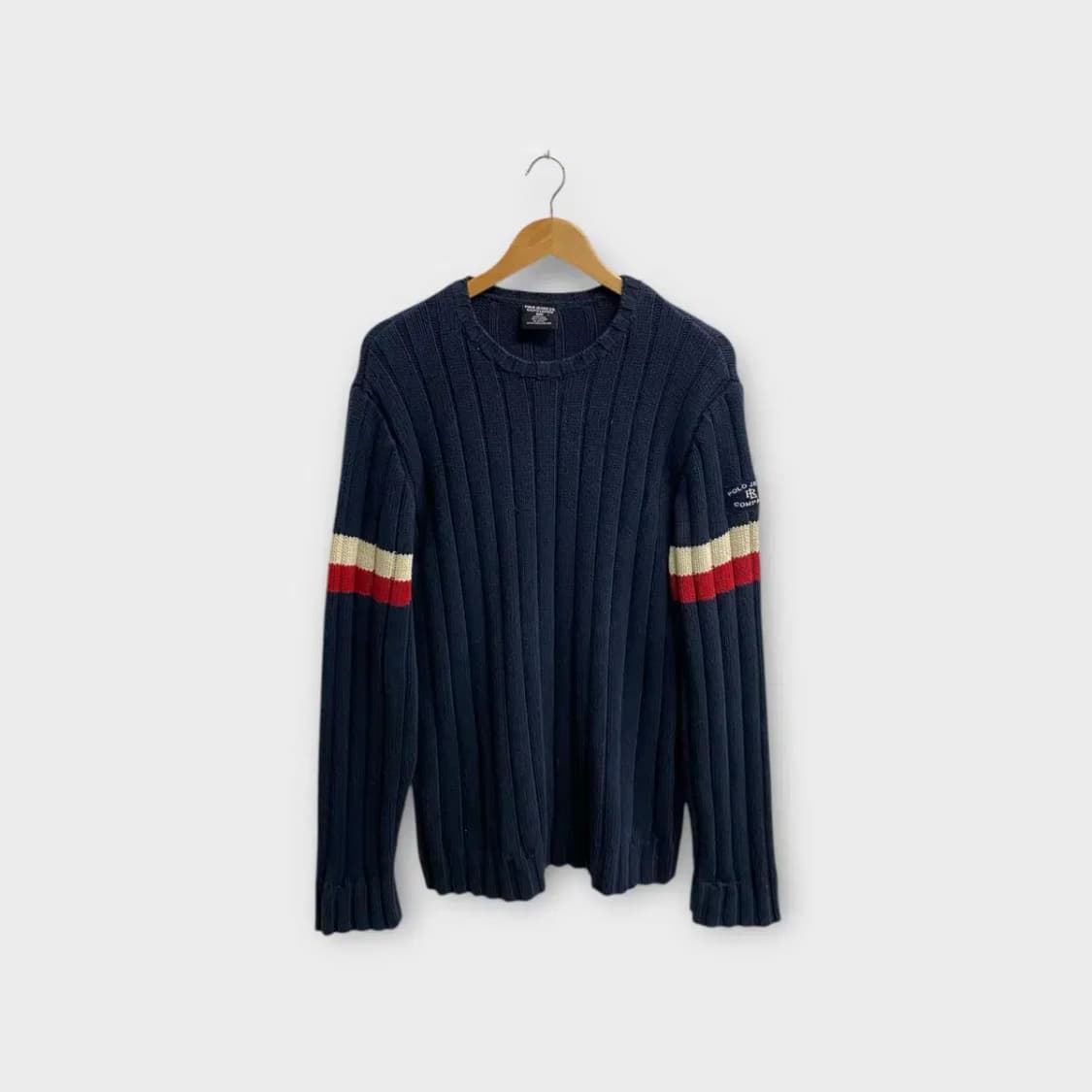 폴로진스 네이비 스트라이프 니트 L 상품이미지1