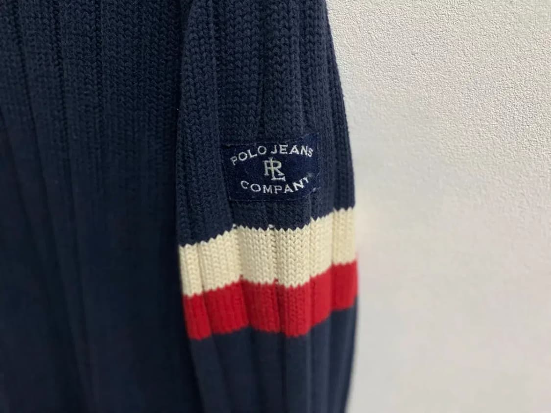 폴로진스 네이비 스트라이프 니트 L 상품이미지4