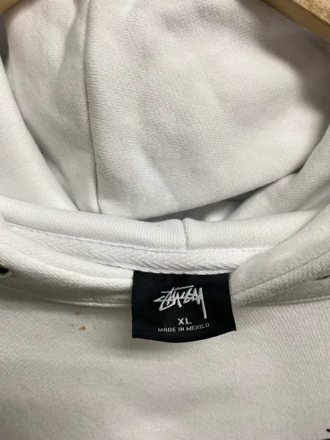 스투시 월드투어 화이트 후드티 XL 상품이미지5