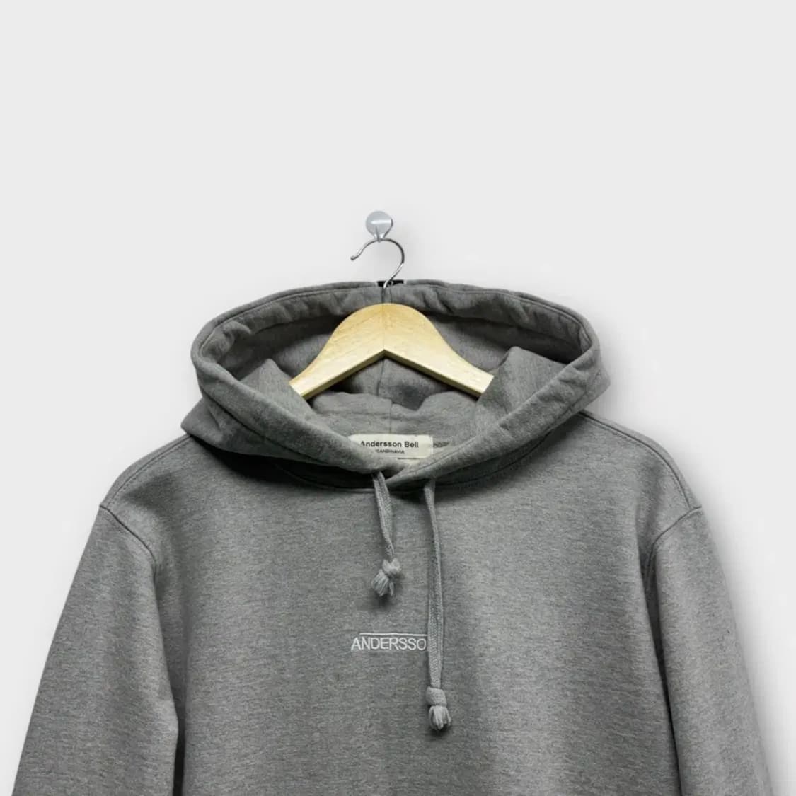 앤더슨벨 그레이 후드티 M-L 상품이미지3